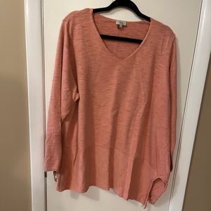 LOGO Lori Goldstein cotton sweater XL